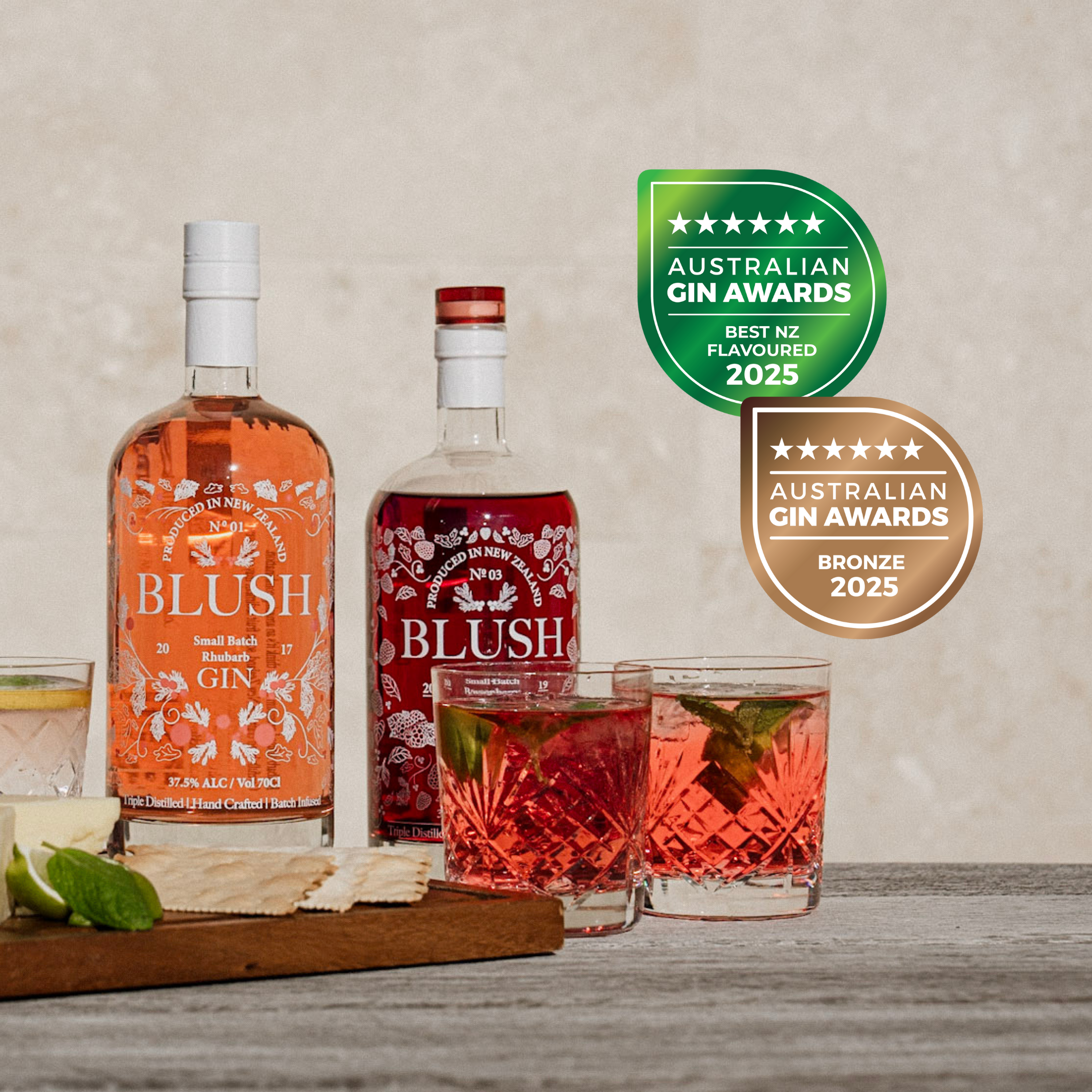 Blush Rhubarb & Boysenberry Shine at the 2025 Australian Gin Awards