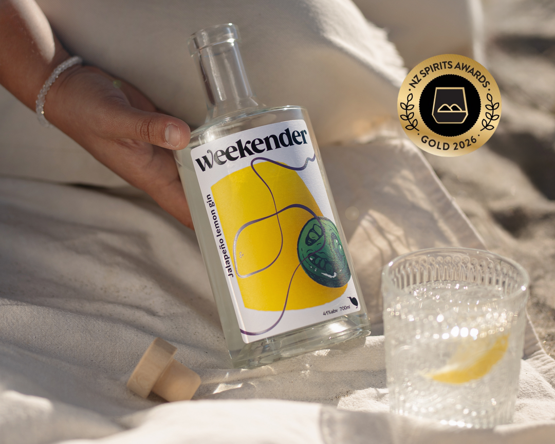 Weekender Jalapeño Lemon Gin Wins Gold at the 2026 New Zealand Spirits Awards