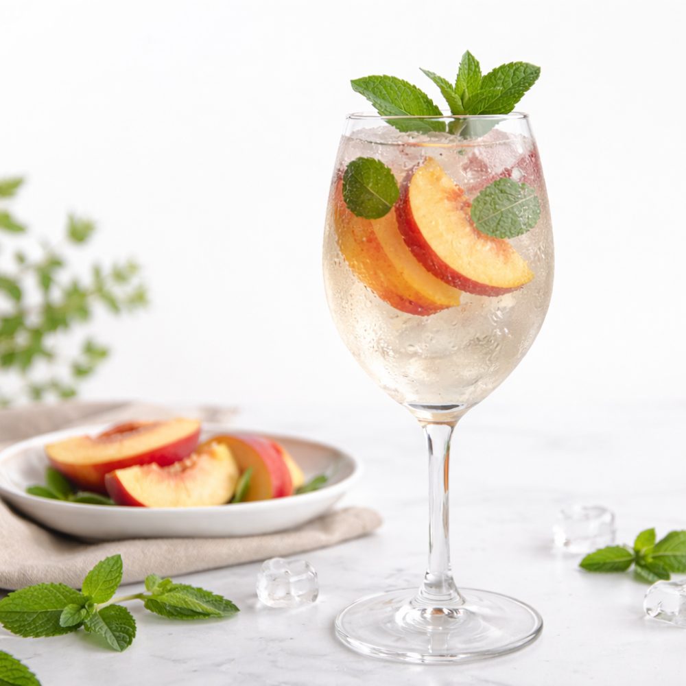 A Weekender Peach Fizz!