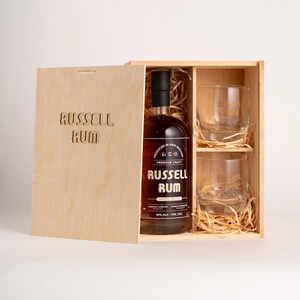 Russell Rum Gift Box & Glass Set