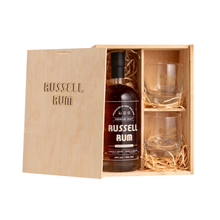 Load image into Gallery viewer, SALE DOWN FROM $110 - Russell Rum Gift Box &amp; Glass Set