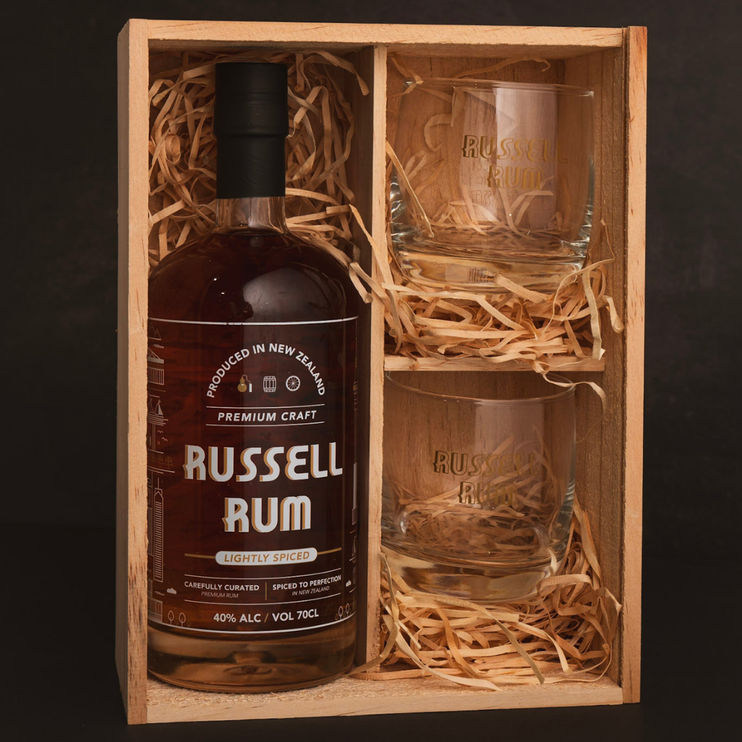 Russell Rum Gift Box &amp; Glass Set