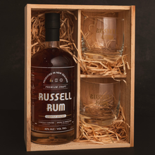 Load image into Gallery viewer, Russell Rum Gift Box &amp; Glass Set