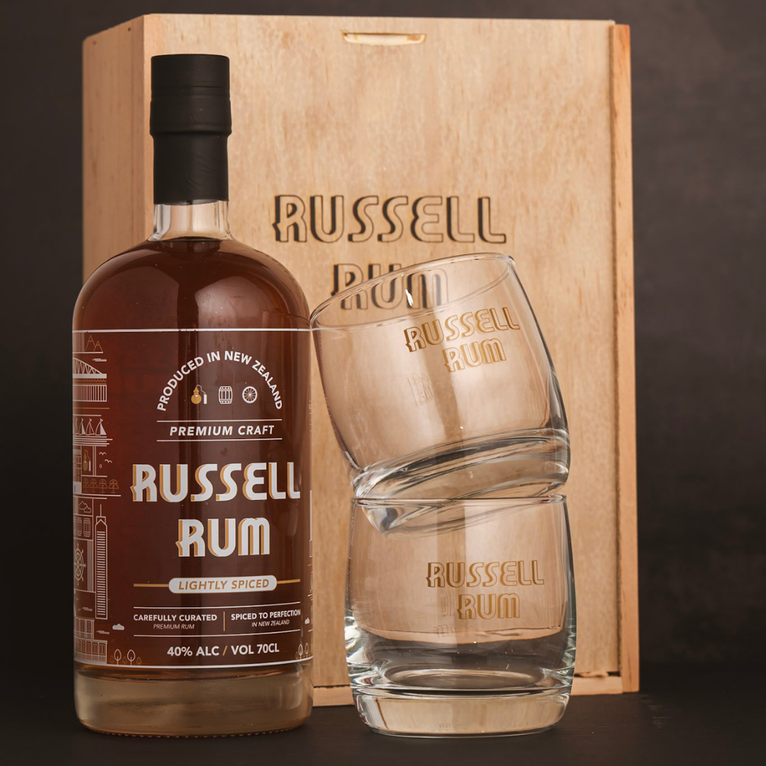 Russell Rum Gift Box &amp; Glass Set