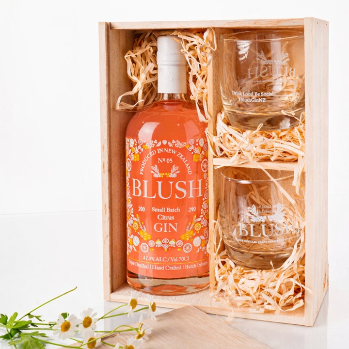Blush Gin Gift Box &amp; Glass Set