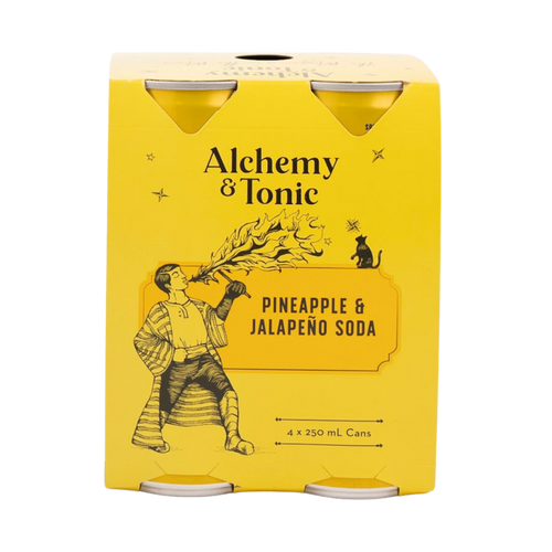 Alchemy & Tonic Pineapple & Jalapeno Soda 4x250ml