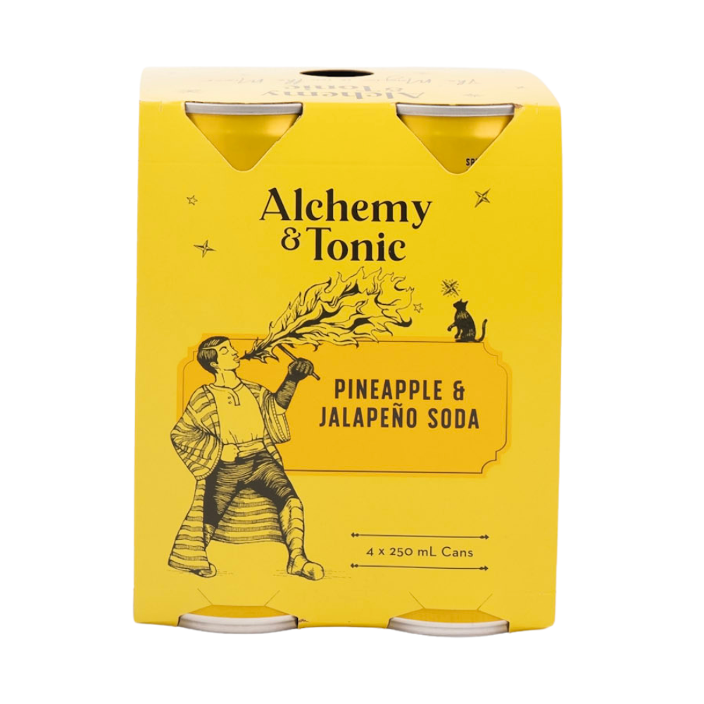 Alchemy & Tonic Pineapple & Jalapeno Soda 4x250ml