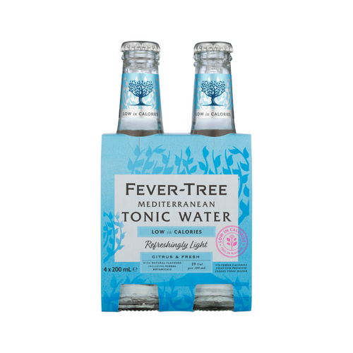 Fever-Tree Refreshingly Light Mediterranean Tonic Water 4x200ml