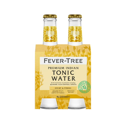 Fever-Tree Premium Indian Tonic Water 4x200ml