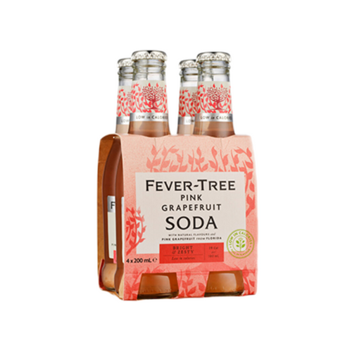 Fever-Tree Sparkling Pink Grapefruit Soda 4x200ml
