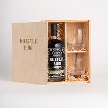 Load image into Gallery viewer, Russell Rum Gift Box &amp; Glass Set
