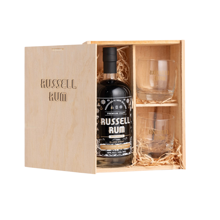 Russell Rum Gift Box &amp; Glass Set
