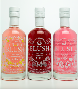 Blush Gin Trio Gift Pack Citrus, Boysenberry & Rhubarb